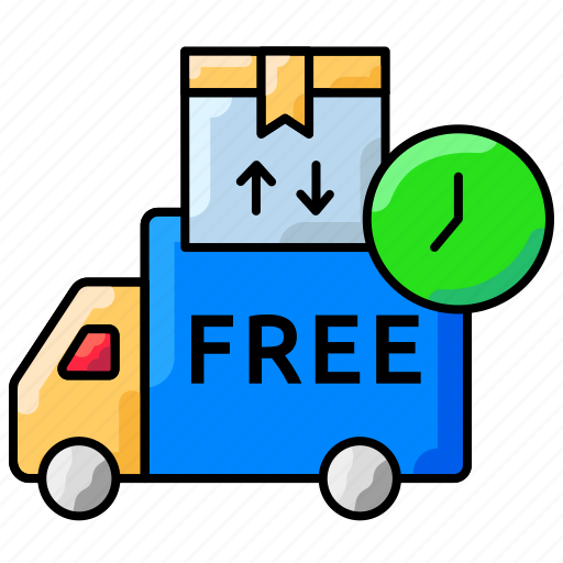 Ecommerce, free delivery, logistics, ontime, order, van icon - Download on Iconfinder