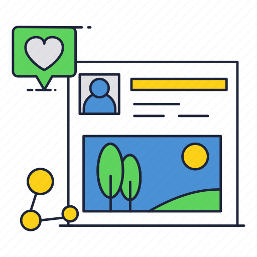 Like, media, network, photo, profile, sharing, social icon - Download on Iconfinder