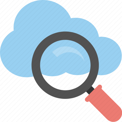 Cloud and loup, cloud computing, cloud magnifier, internet cloud, search cloud icon - Download on Iconfinder