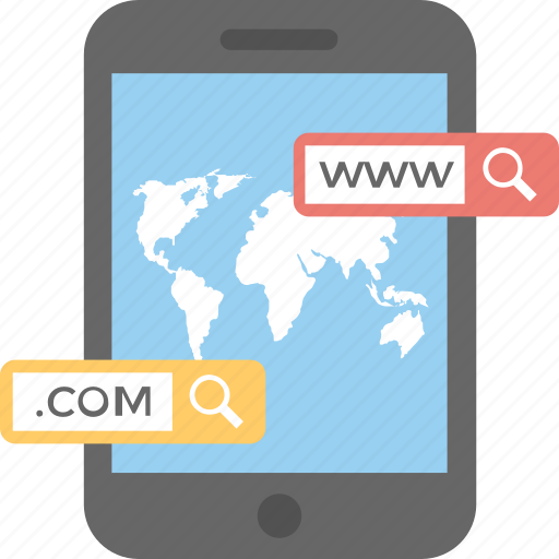 .com, browsing, domain, mobile internet, www icon - Download on Iconfinder