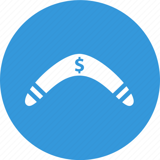 Boomerang, investment, return, return on investment, dollar icon - Download on Iconfinder