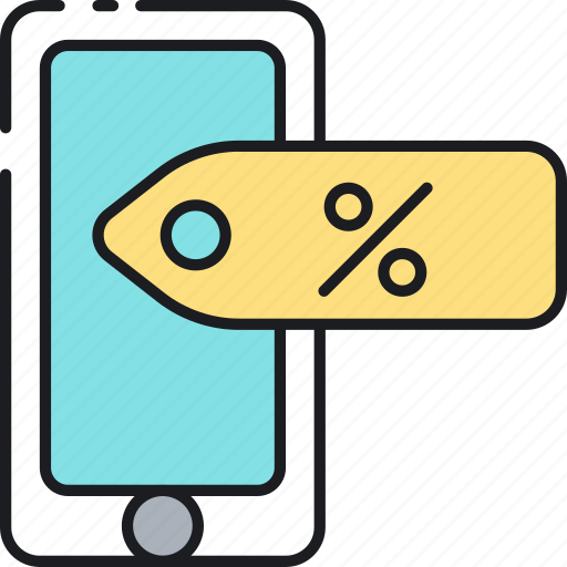 Marketing, mobile, discount, price, shopping, tag icon - Download on Iconfinder