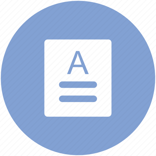 A grade, document, file, grade sheet, paper icon - Download on Iconfinder