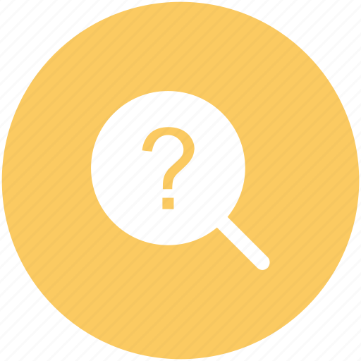 Common answers, common questions, faq, magnifier, question mark icon - Download on Iconfinder