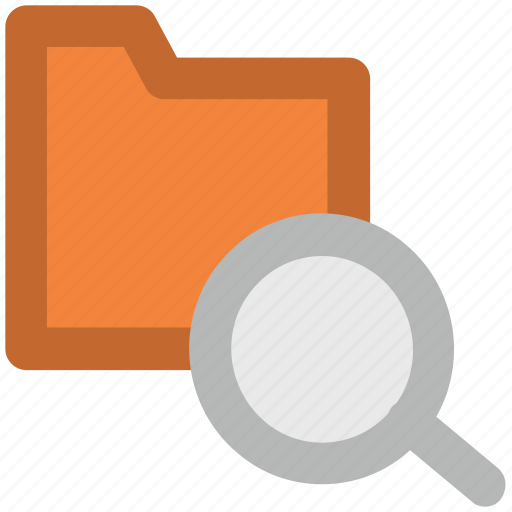 Folder, magnifier, magnifying glass, search, search folder icon - Download on Iconfinder