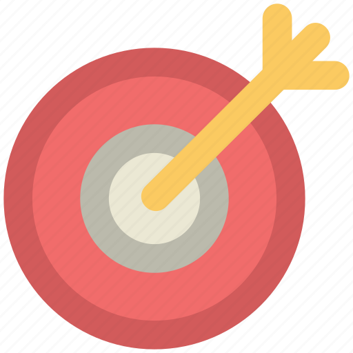 Aim, arrow, bullseye, dartboard, game, goal, target icon - Download on Iconfinder
