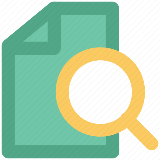 File and magnifier, file with magnifier, search engine, search file, searching, seo icon - Download on Iconfinder