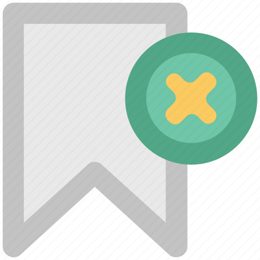 Bookmark, cancel bookmark, cancel favourite, cross sign, ribbon icon - Download on Iconfinder