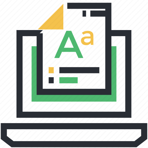 Font document, text document, web graphics, webpage font, website design element icon - Download on Iconfinder