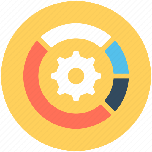 Analysis, circle chart, graph circle, graph gear, pie chart icon - Download on Iconfinder