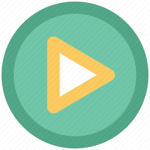 Audio play, media, media player, play button, video play icon - Download on Iconfinder