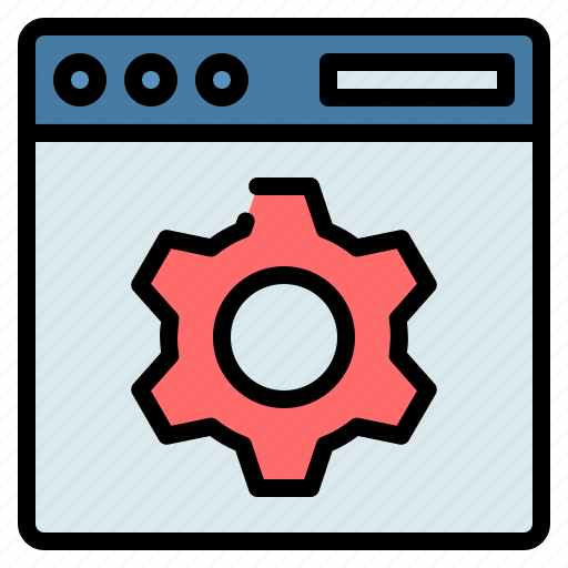 Browser, cogwheel, gear, seo, setting, web, website icon - Download on Iconfinder