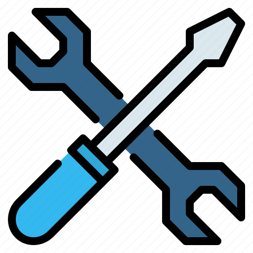 Construction, maintenance, repair, screwdriver, service, tool, wrench icon - Download on Iconfinder