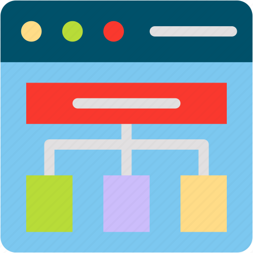 Sitemap, seo, sem, hierarchical, structure, browser, web icon - Download on Iconfinder