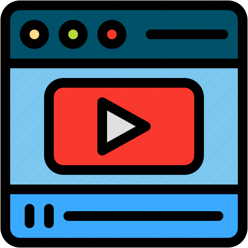 Online, streaming, video, player, play, button icon - Download on Iconfinder
