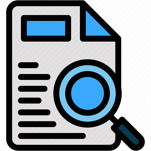 Audit, information, search, magnifying, glass, zoom icon - Download on Iconfinder