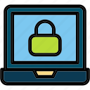 web, security, safety, laptop, padlock