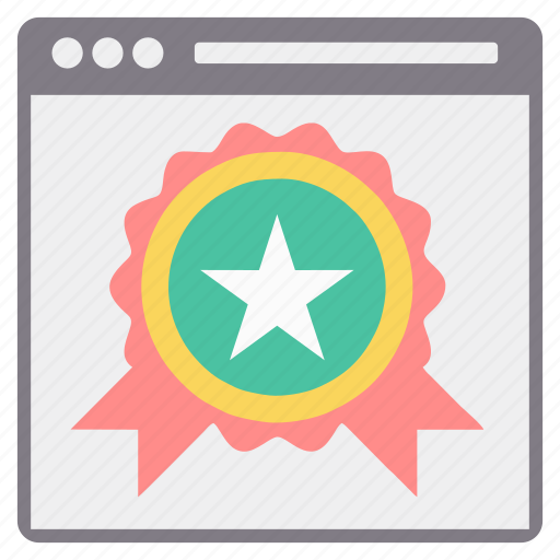 Badge, page, star, web, award, favorite, website icon - Download on Iconfinder