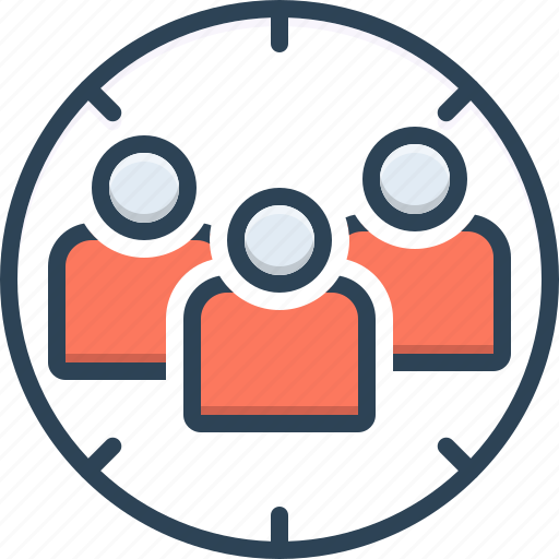 Customer, digital, focus, group, optimization, person, target audience icon - Download on Iconfinder