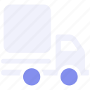 courier, package, truck, delivery, transport