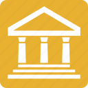 bank, column, forum, guarantor, yellow