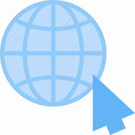 Cursor, earth, globe, internet, network, web, world icon - Download on Iconfinder