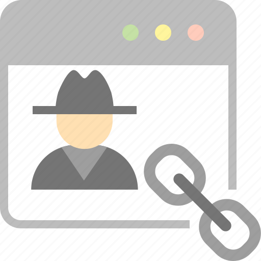 Criminal, hacker, link, malware, spy, threat, url icon - Download on Iconfinder