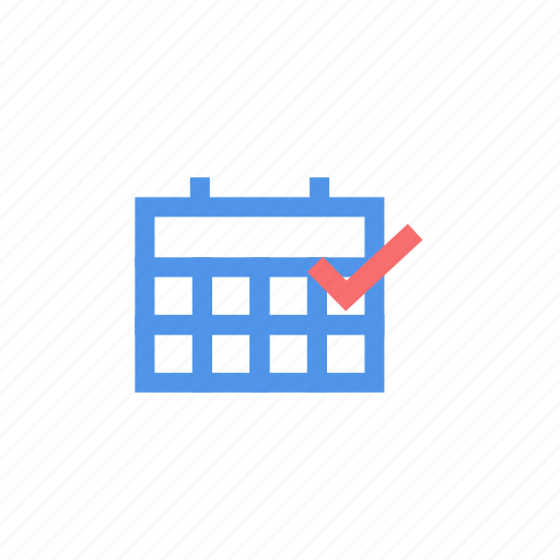 Calendar, schedule, tick icon - Download on Iconfinder