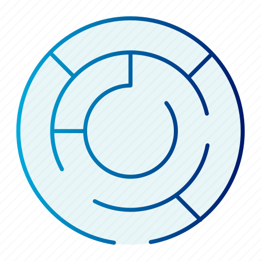 Maze, circle, labyrinth, circular, round, shape, strategy icon - Download on Iconfinder