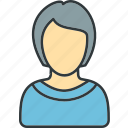 female, user, avatar, woman