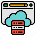 cloud, database, hosting, seo, website