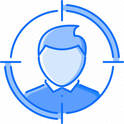 Auditory, head, headhunter, job, target, user icon - Download on Iconfinder