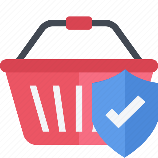 Basket, buy, cart, protection, secure, shield, transaction icon - Download on Iconfinder