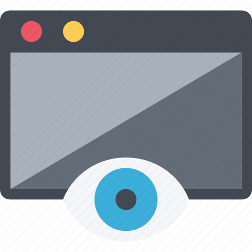 Browser, design, eye, perception, retina, view, web icon - Download on Iconfinder