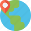 globe, indicator, location, map, place, point, travel, world 