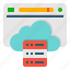 cloud, database, hosting, seo, website 