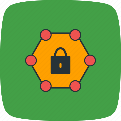 Network, locked, password protected icon - Download on Iconfinder