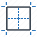 center, grid, guidlines, illustration
