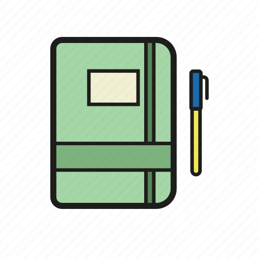 Daily, notebook, pen, write icon icon - Download on Iconfinder