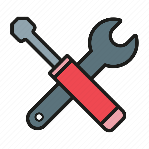 Hammer, maintenance, options, screwdriver, settings, tool icon icon - Download on Iconfinder
