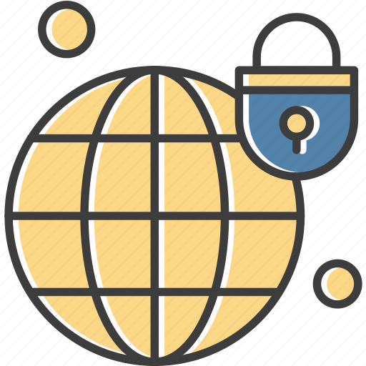 Earth, lock, locked, world icon - Download on Iconfinder