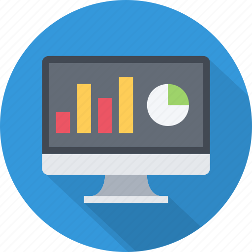 Chart, diagram, monitor, sales report, screen, analytics icon - Download on Iconfinder