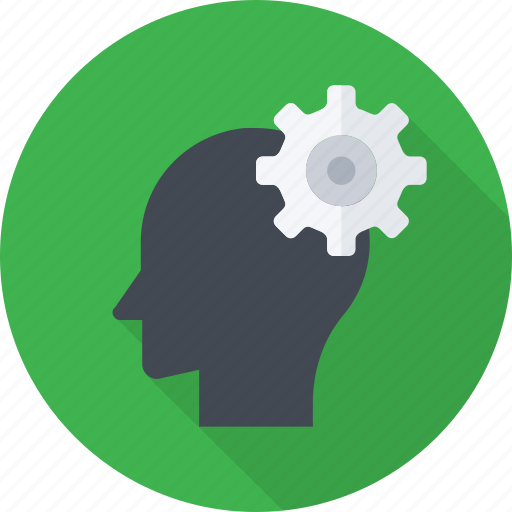 Brain, gear, head, innovation, intelligence, mind, solution icon - Download on Iconfinder