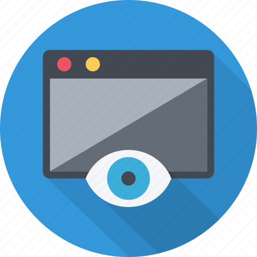 Browser, design, eye, perception, retina, view, web icon - Download on Iconfinder