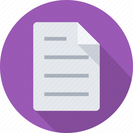 Document, draft, file, note, paper, report, text icon - Download on Iconfinder
