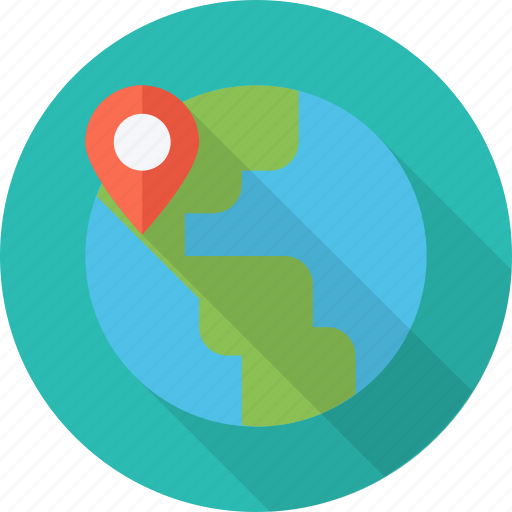 Globe, indicator, location, map, place, point, travel icon - Download on Iconfinder