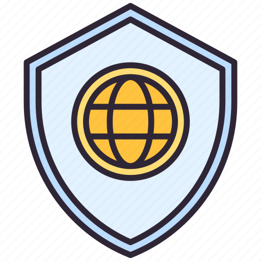 Globe, shield, world icon - Download on Iconfinder