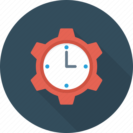 Clock, cog, management, schedule, time icon - Download on Iconfinder