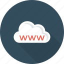 cloud, web, website, www