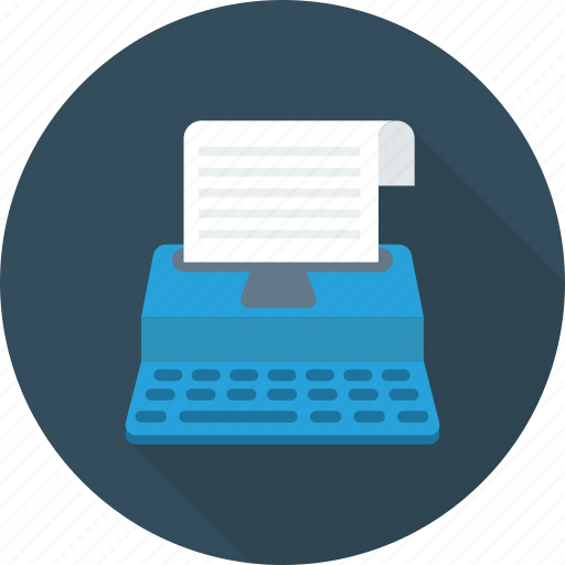 Keyboard, paper, type, writer icon - Download on Iconfinder